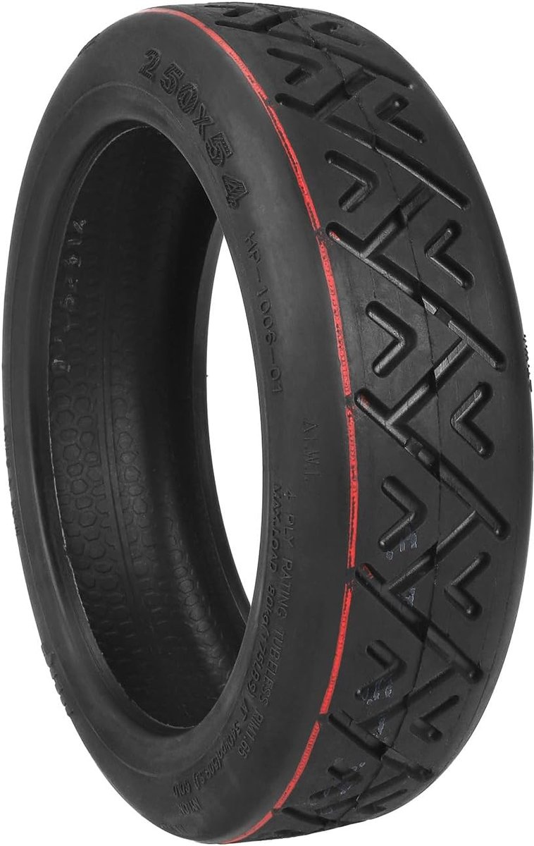 SnelShoppen - Tubeless 250 x 54 Band voor Elektrische Scooter 10 Inch - Versterkt, Antislip en Slijtvast - Ideaal voor Xiaomi 4