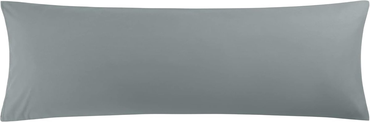 SnelShoppen - Long Pillowcase 50 x 160 cm, Donkergrijze Kussenhoes met Hotel Sluiting, Microfiber, Ideaal voor Sofa, Tuin, Slaapkamer, Body Pillow