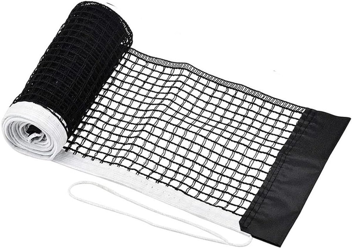 Professioneel Tafeltennisnet van Polyester, Vervangingsnet voor Draagbare Tafeltennistafels, 180 x 15 cm, Ideaal voor Training en Wedstrijden