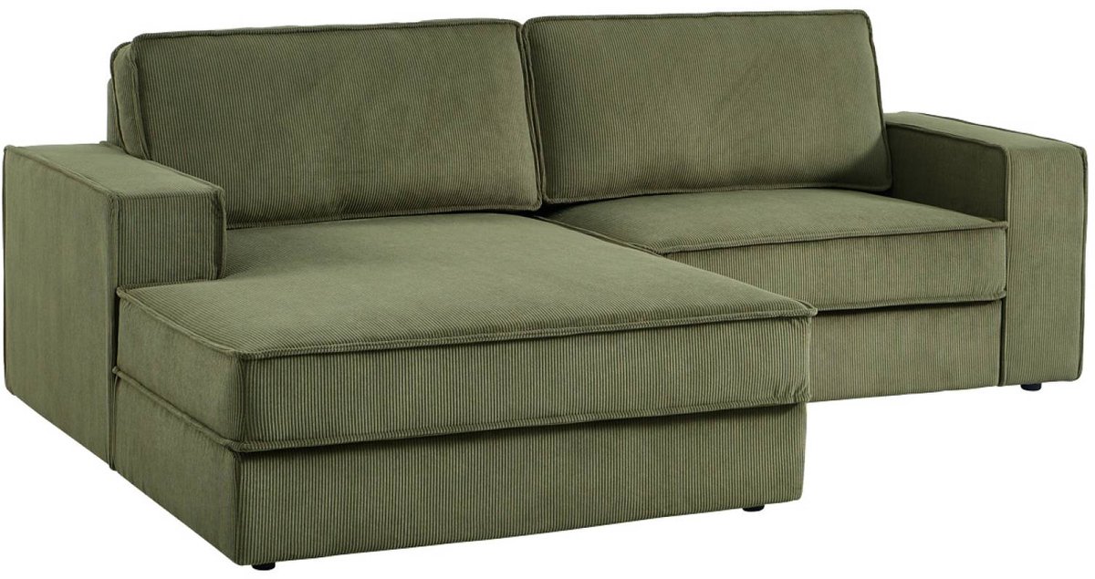 sweeek - Linker hoekbank corduroy met 3 zitplaatsen - chill