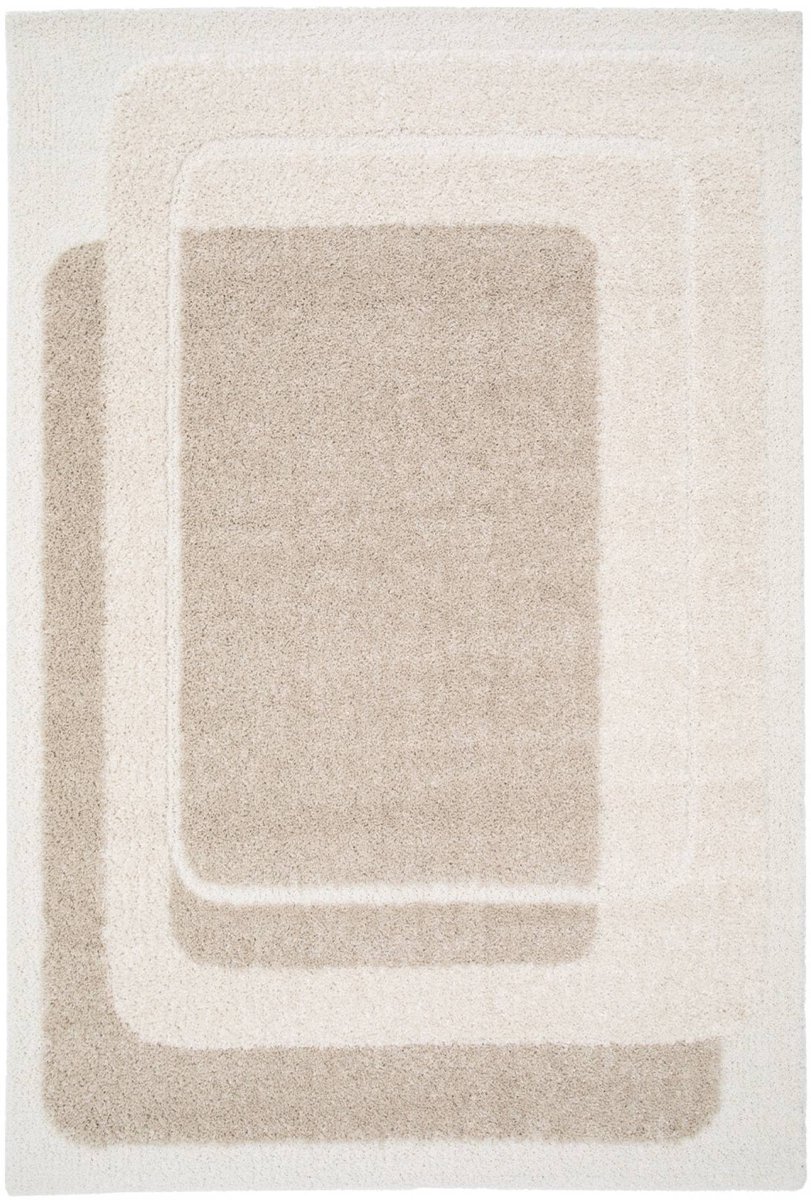 sweeek - Binnenkleed met grafisch patroon in beige en crème - akai