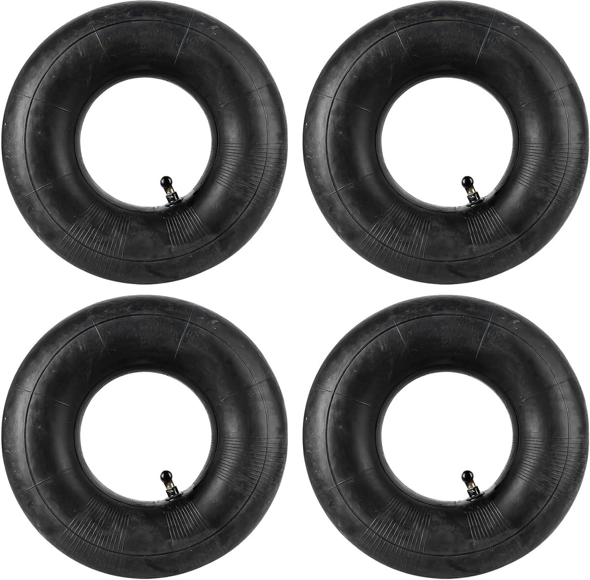 SnelShoppen - 4 Stuks Wheelbarrow Wielen 3.00-4 met Binnenband 260 x 85 mm - Isopreen Rubber, Veilig en Duurzaam voor Tuin, Handtruck en Grasmaaier