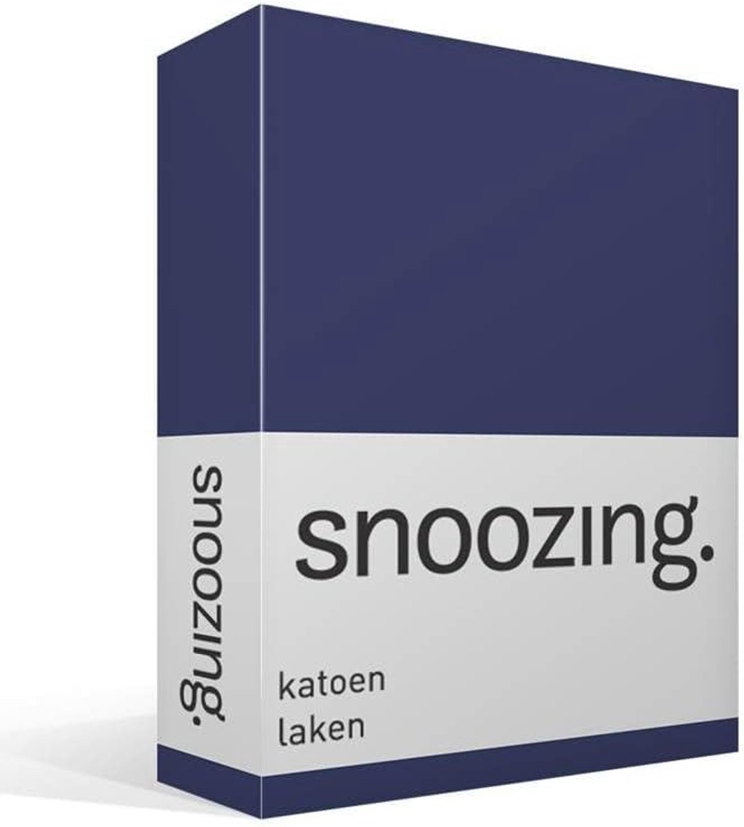SnelShoppen - Katoenen Laken 240x260 cm - Navy - Comfortabel en Ademend - Ideaal voor Wolken Dekens en als Fitted Sheet