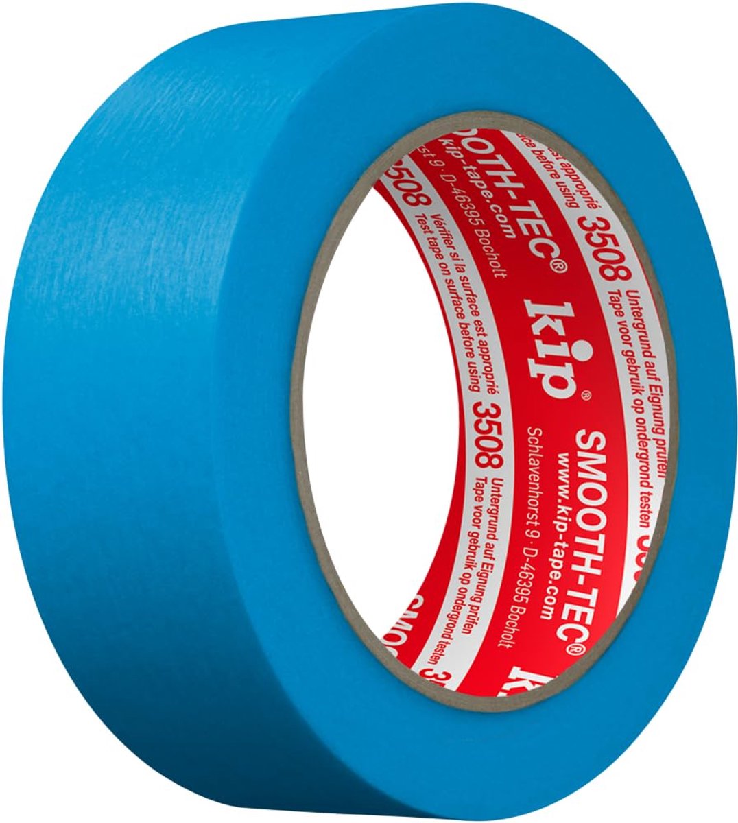 Thijox - Kip 3508-35 Schildercrêp 36 mm x 50 m - Nauwkeurige Randen voor Professionals - Binnen en Buiten - Schilder & Lakmachine