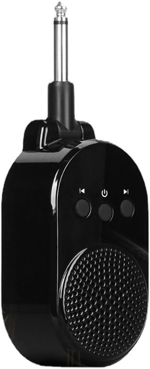 Gitaar Plug Versterker - Draagbare Speaker - Muziek Oefenen - Bluetooth Connectie - 13 x 10 x 5 cm - Zwart