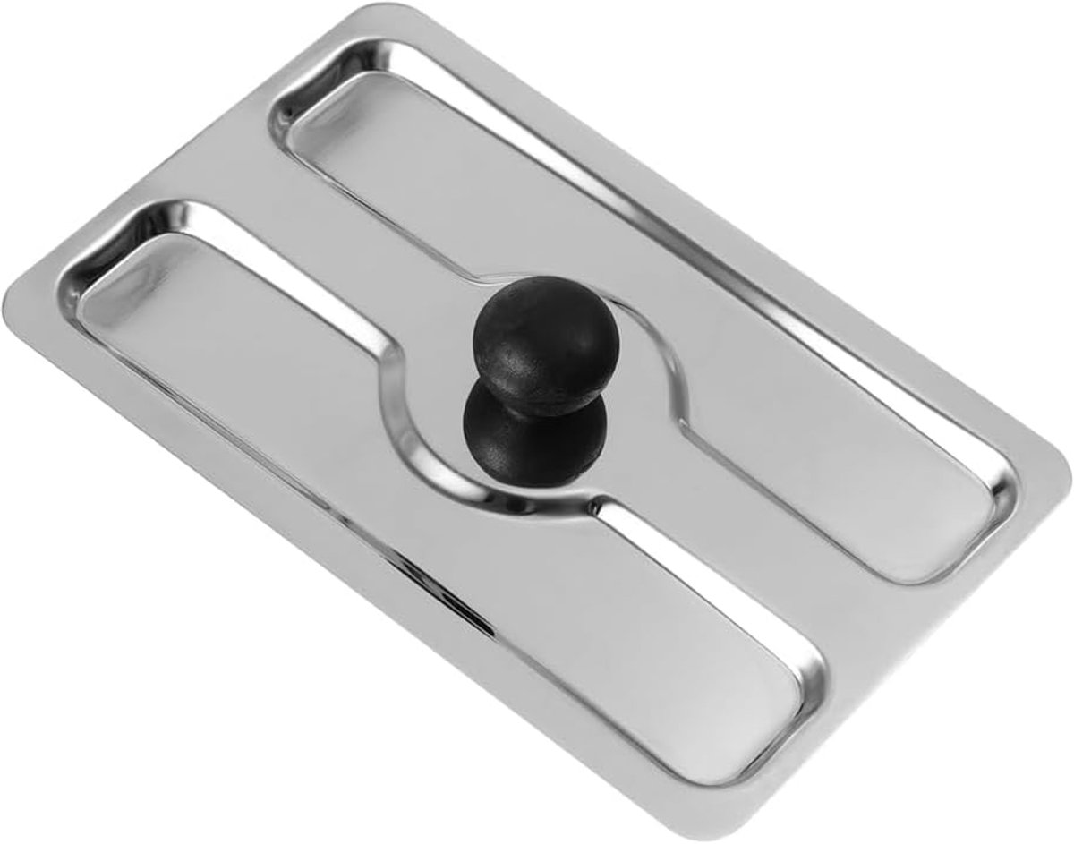 Broodrooster Deksel Glazen Koepel Apparaat Beschermen Veelzijdig Gebruik 23 x 12 cm Zwart