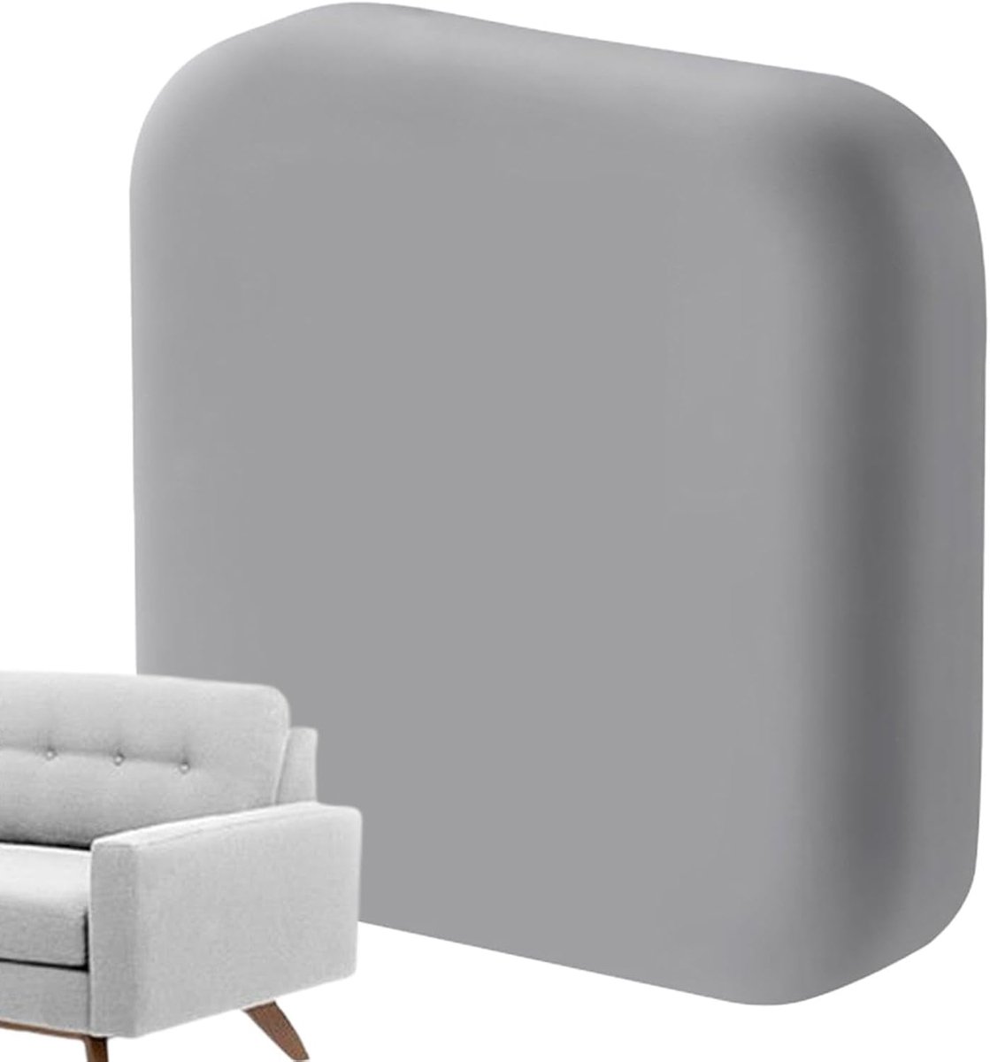 Deurstopper Muurbeschermer - Deurdemper Muurstickers - Muren Beschermen - Zelfklevend Siliconen - 42x41x41 mm - Grijs