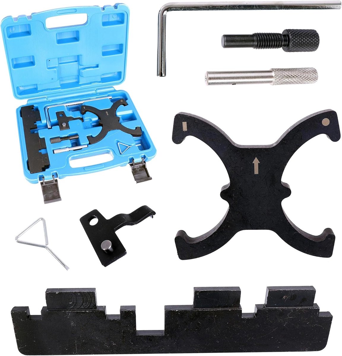 Motor Instelgereedschap - Nokkenas Vergrendeling - Motor Reparatie - Nauwkeurige Timing - 27 x 16 x 19 cm - Grijs