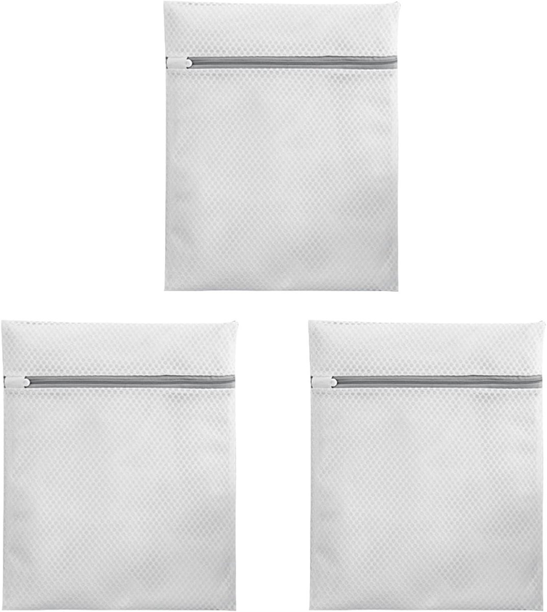 Fijnwaszakken - Kledingbeschermer - Gevoelige Was Beschermen - Zelfborgende Rits - 40 x 50 cm - Wit
