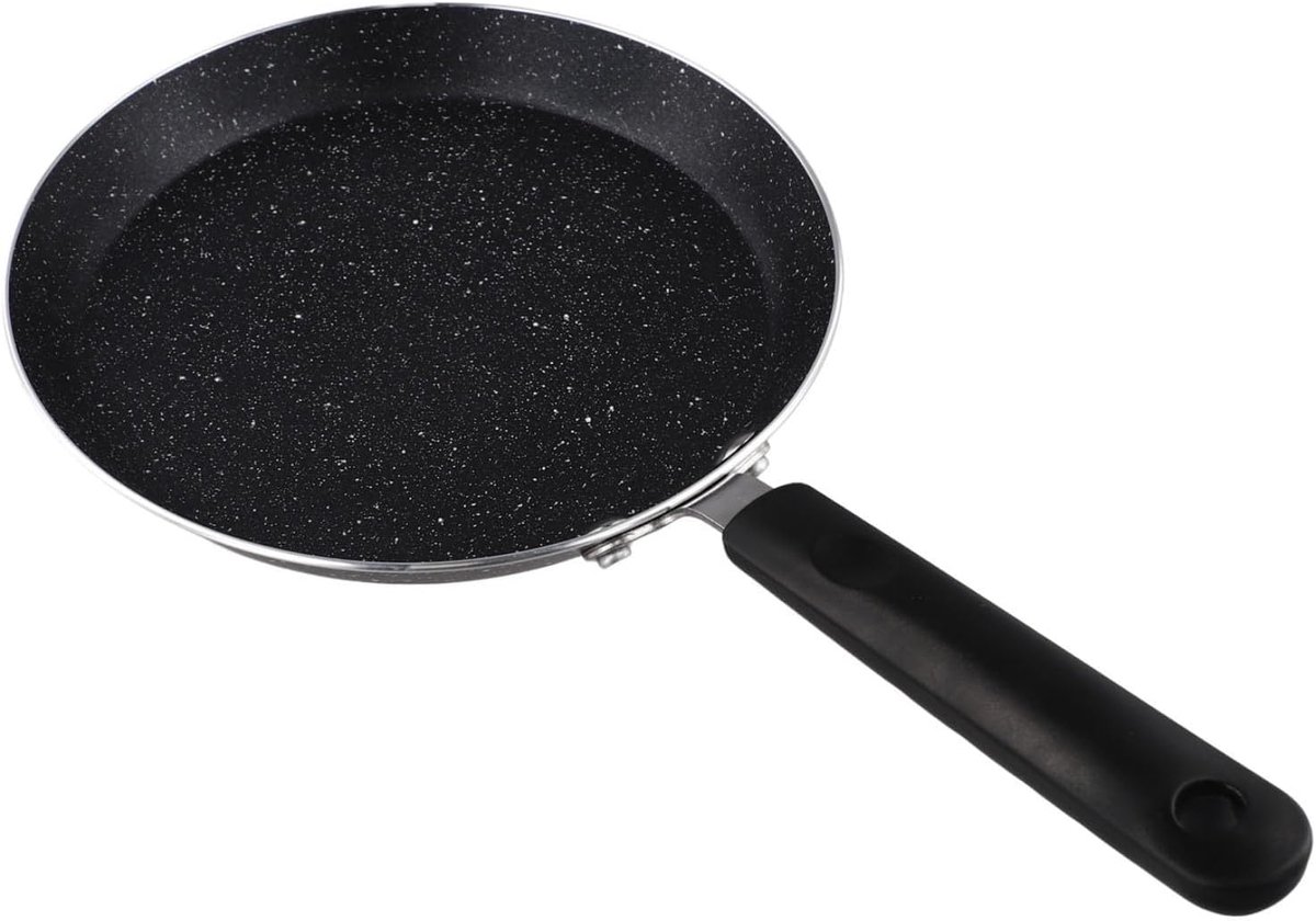 Crêpe Pan - Pannenkoekenpan Tawa - Ontbijt Maken - Antiaanbaklaag - 24 cm - Zwart