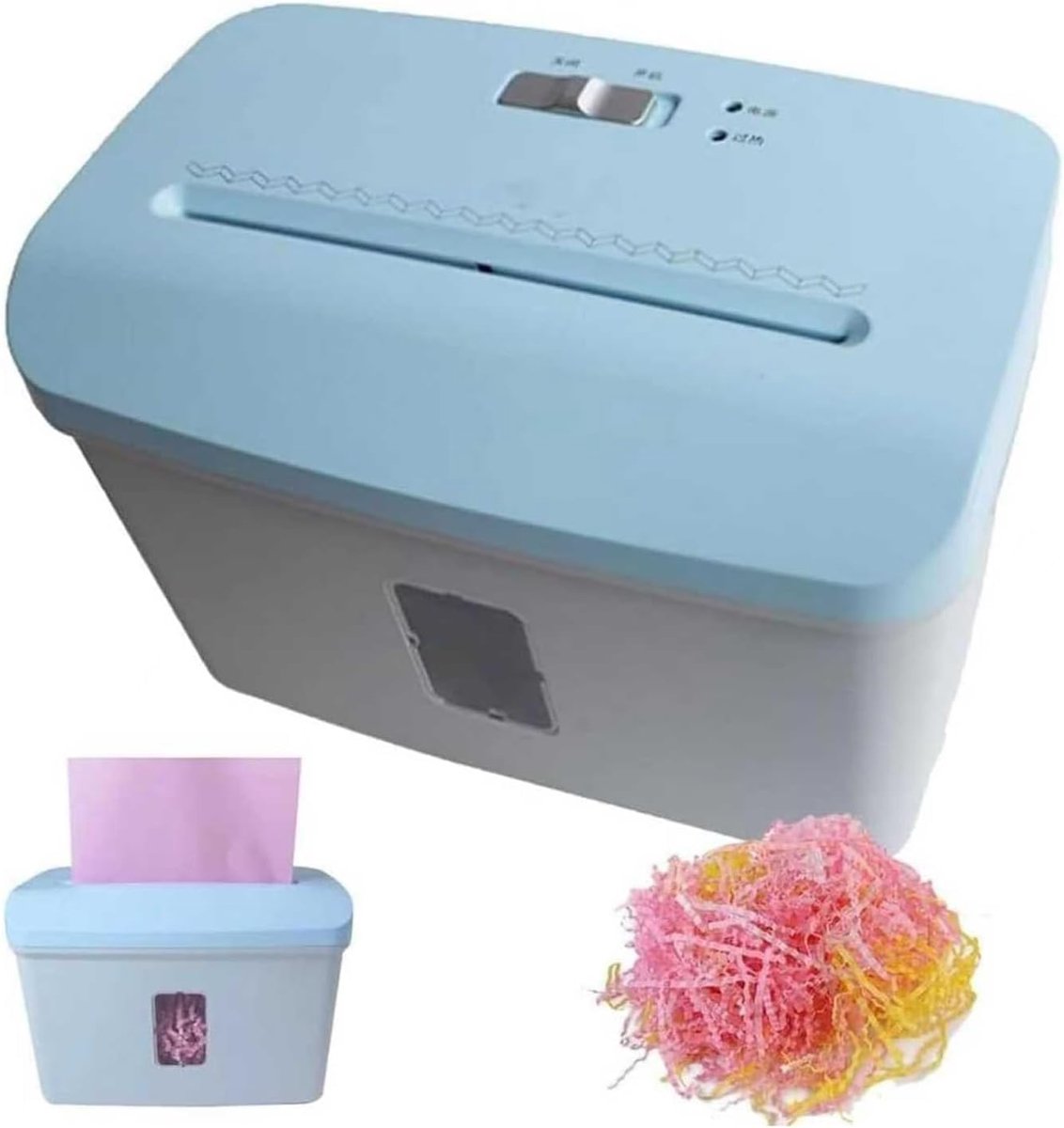 Papierversnipperaar - Papier Snijder - Cadeau Verpakken - Transparant Venster - 75 liter - Wit