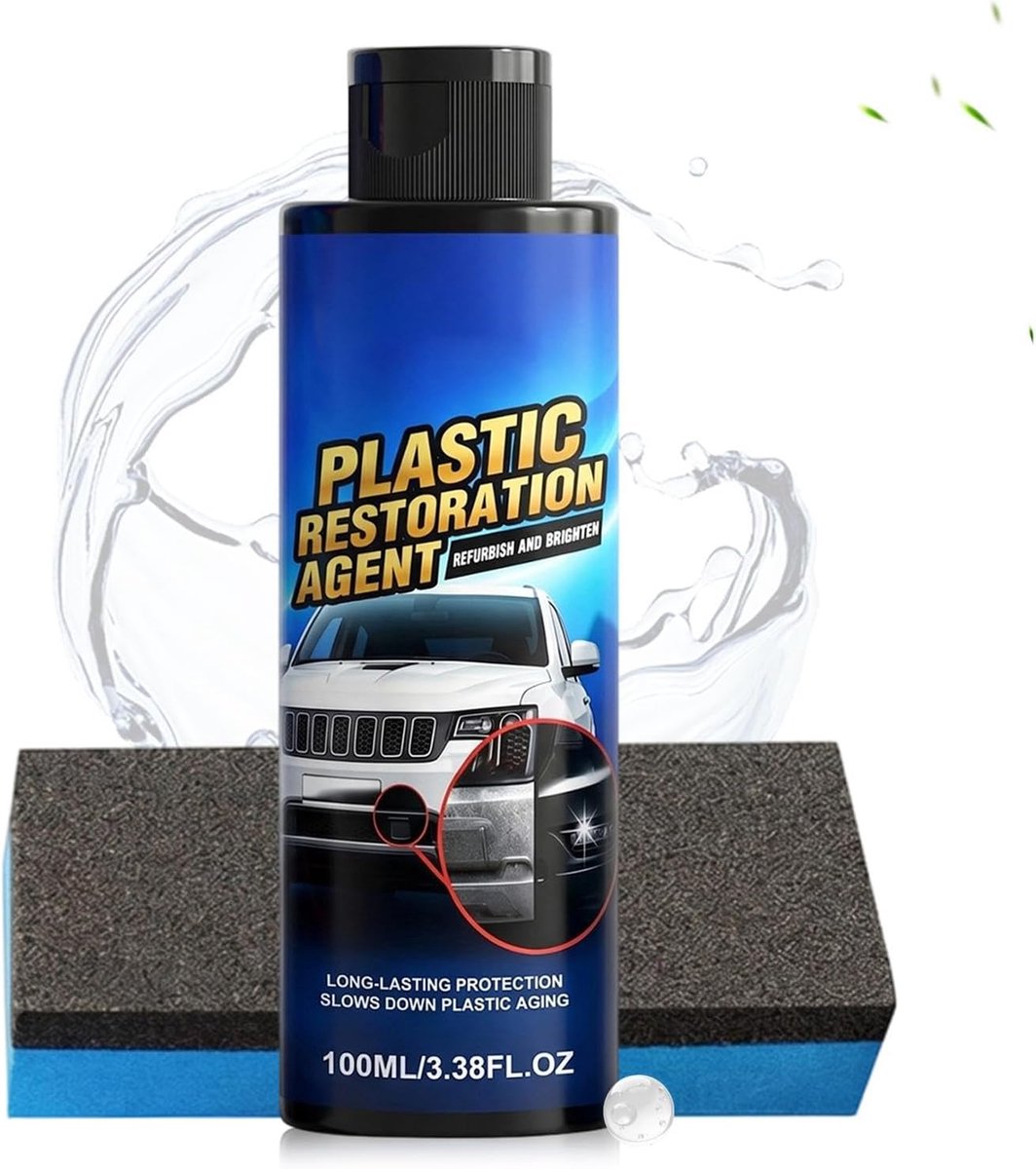 Trim Restorer - Krasverwijderaar Dashboard - Auto Onderhoud - Langdurige Kleurherstel - 100ml - Zwart