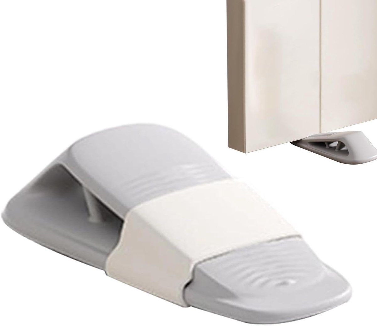 Deurstopper - Deurwig Antislip - Deuren Open Houden - Duurzaam PP TPE Materiaal - 13x5.5x5.5 cm - Grijs