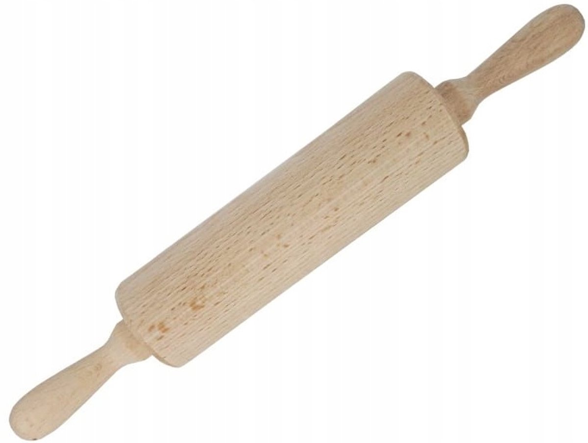 Galicja Serie - Houten Deegroller - 38,5 cm - Roterend - Comfortabele Handgrepen