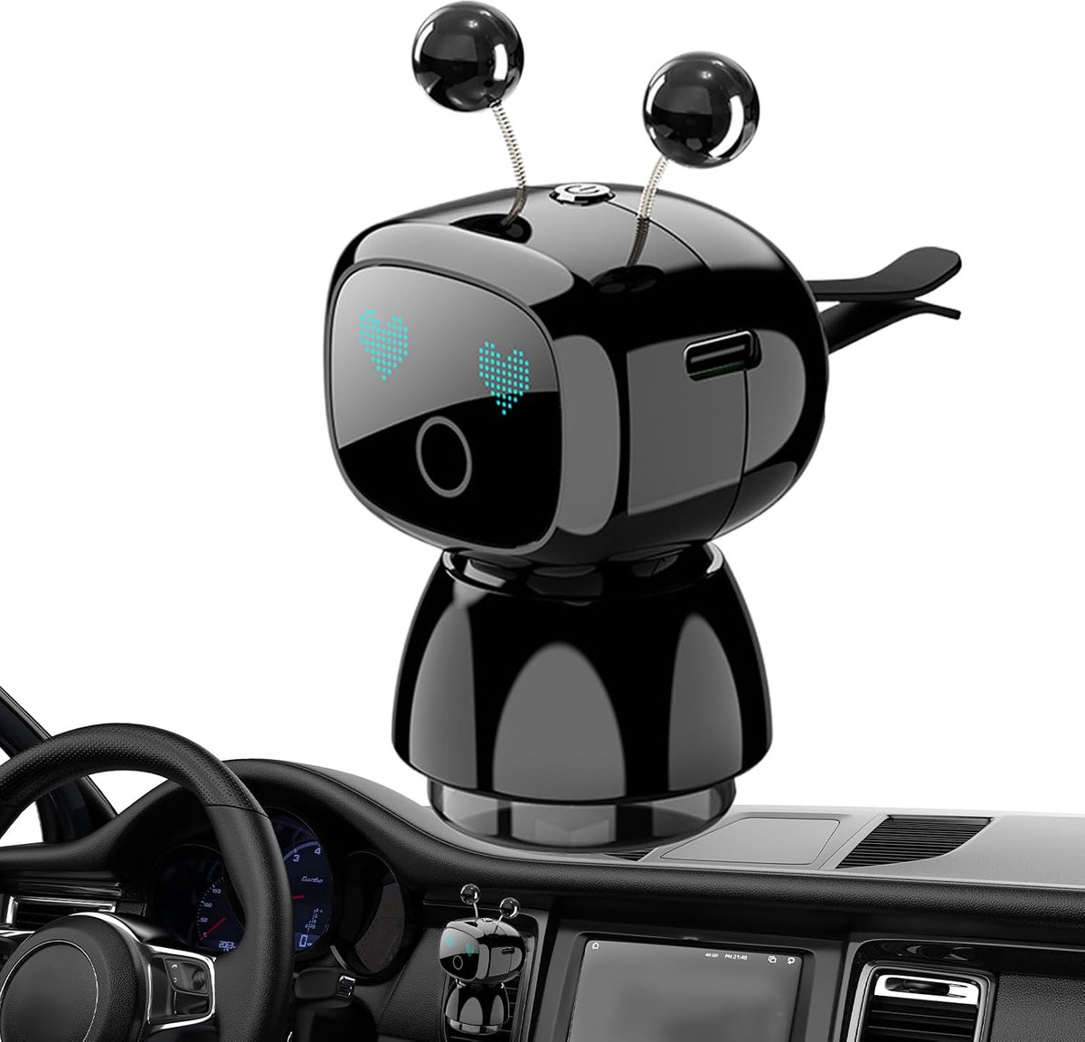 Auto Luchtverfrisser Clip - Ventilatie Robot - Auto Interieur Verfrissen - Geur Absorberend - 6.5 x 6.5 x 13.5 cm