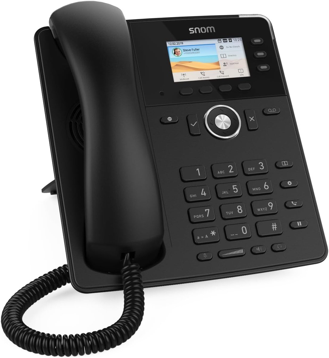 IP Telefoon - Zakelijk Bellen - Professioneel Gebruik - Zelflabelende Functietoetsen - Gigabit Ethernet - Zwart