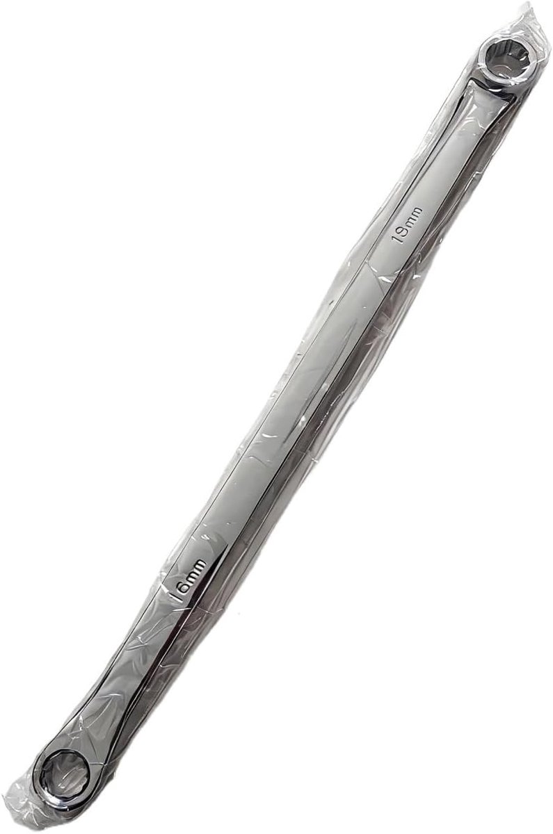 Momentsleutels Extra lange dubbele steeksleutelset Sleutels Metrisch 8-21 mm draaimoment ratelsleutel(16 18 mm)