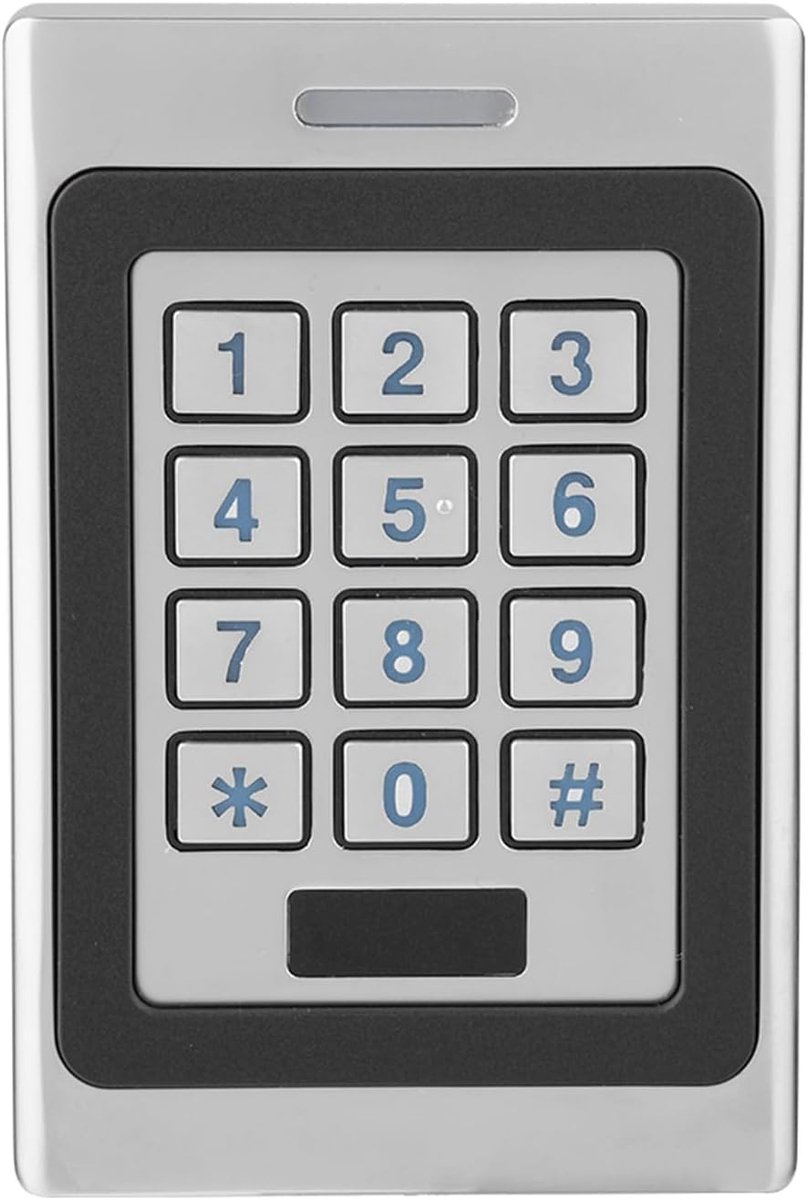 Toegangscontrole Systeem - Deur Beveiliging - Veilige Toegang - Metaal Vandaalbestendig - 11x7.5x2.2cm - Zilver