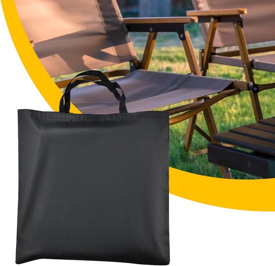 Draagtas Klapstoel - Campingzak Opbergtas - Reizen en Picknicken - Stevig Oxford Materiaal - 76 x 56 cm - Zwart — afbeelding 5