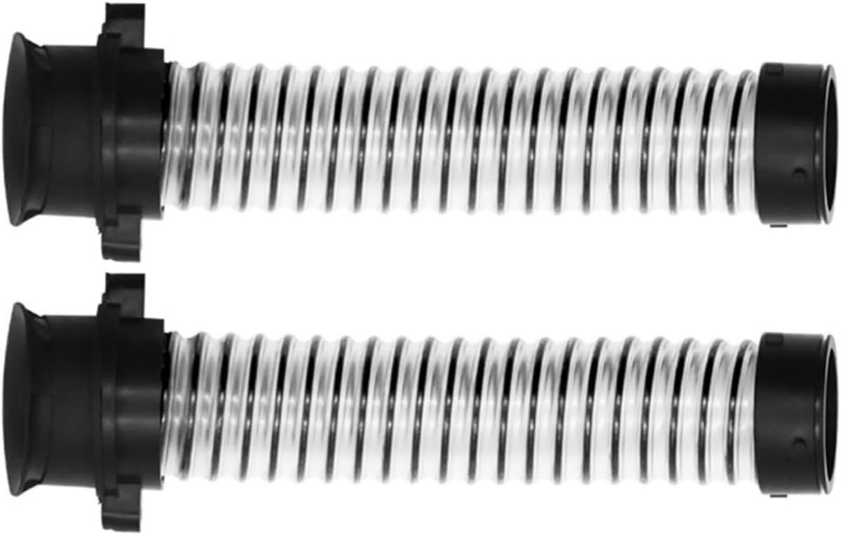 Vloerreiniger Slang - Reserveonderdeel - Reiniging Verbeteren - Snelle Bevestiging - 2 Stuks - Zwart