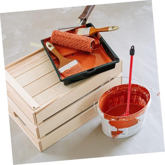 Mengstokken Set - Verf Mixer - Materiaalmengen - Hoog Koolstofstaal - 40x6cm - Rood — afbeelding 4