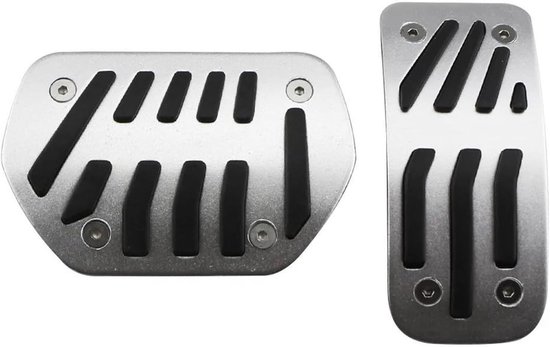 Auto Pedaal Set - Gas Rem Pedaal - Verbeteren Rijervaring - Antislip Oppervlak - MT met Rust - Zilver met Zwart — afbeelding 4