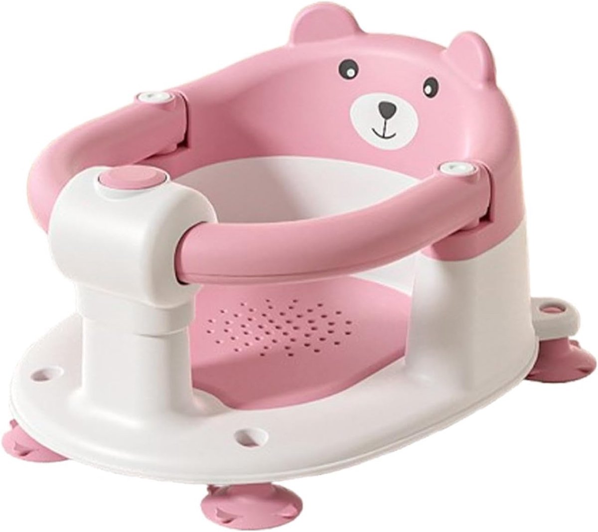 Douchestoel Peuter - Badzitje Kinderen - Veilig Baden - Met Armleuningen - 41 x 32 x 24 cm - Roze