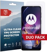 Rosso Screen Protector Ultra Clear Duo Pack Geschikt voor Motorola Moto G54 | TPU Folie | Case Friendly | 2 Stuks