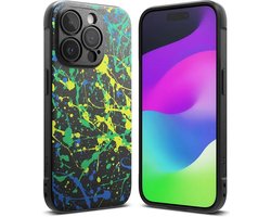 Ringke Onyx Design - Hoesje Geschikt voor Apple iPhone 15 Pro Max - Back Cover Flexibel TPU - Militaire Standaard - Paint