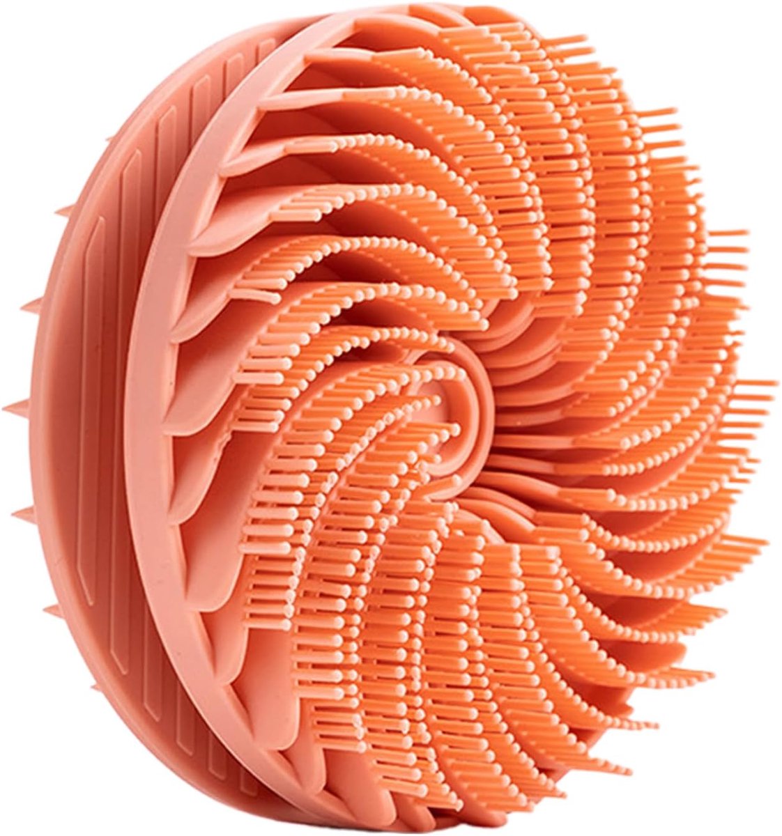 Siliconen Badborstel - Douche Loofah - Huid Reinigen - Dubbel Reinigend Effect - 10.4cm Diameter - Blauw