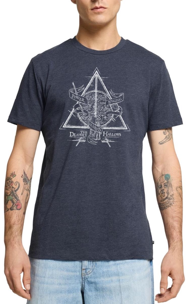 Harry Potter Deathly Hallows Premium T Shirt Heren