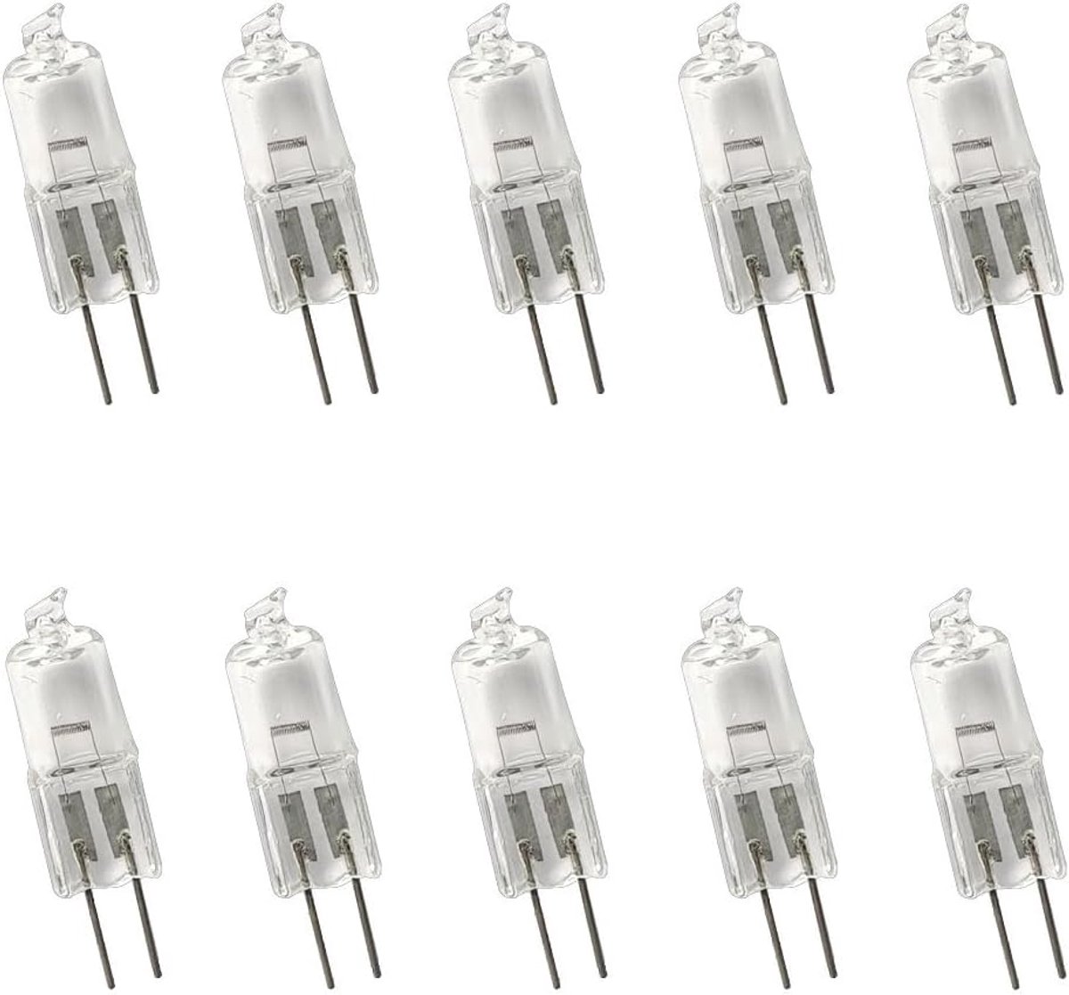 Halogeenlampen G4 - Gloeilampen 24V - Binnenverlichting - Energiebesparend - 10 stuks - Warm Wit
