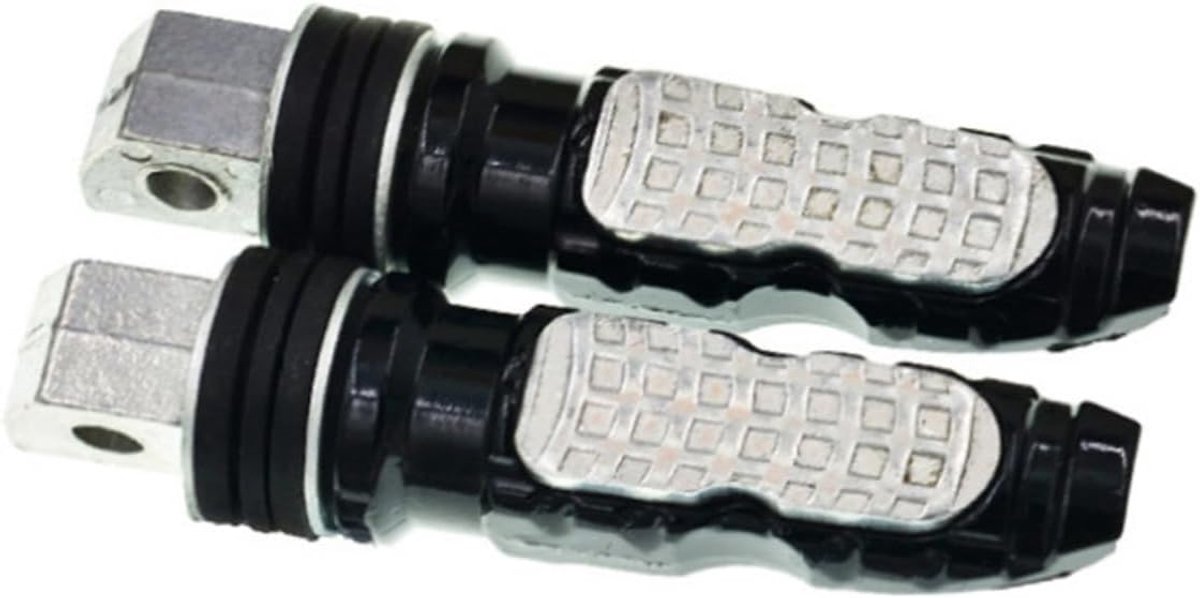 Fiets Voetsteunen - Pedaal Achterbank - Comfortabel Fietsen - Antislip Staal - 12.7x3cm - Willekeurige Kleur
