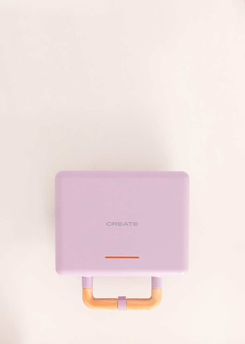 CREATE - Tosti-ijzer, grill en wafelijzer met verwisselbare platen - Dubbel - STONE STUDIO