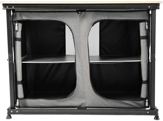 Happy Rhino - Kookkast Pindos DLX - Antraciet - Campingkast - 113 x 53 x 83 cm — afbeelding 3