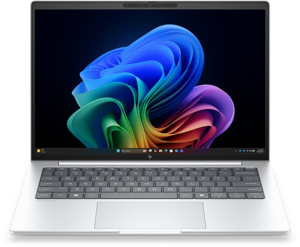 HP EliteBook 8 G2i 14 Next Gen AI PC Copilot+ PC Intel Core Ultra 7 355 Laptop 35,6 cm (14") WUXGA 32 GB LPDDR5x-SDRAM 512 GB SSD Wi-Fi 7 (802.11be) Windows 11 Pro Zilver QWERTY
