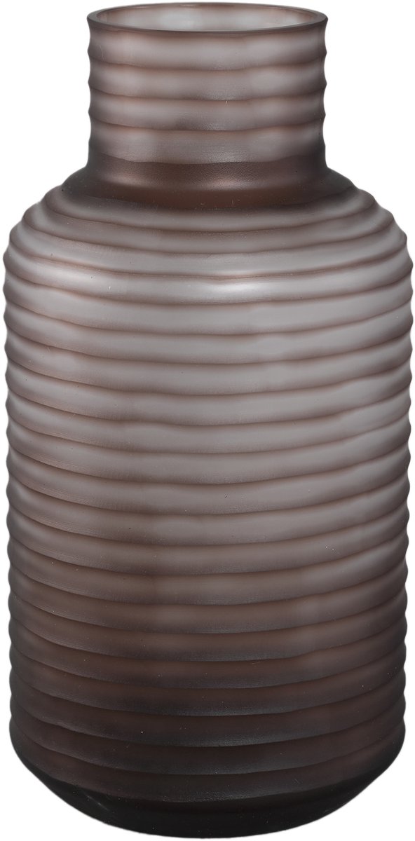 PTMD Kalyce Light Brown Handcut Solid Glass Vase L