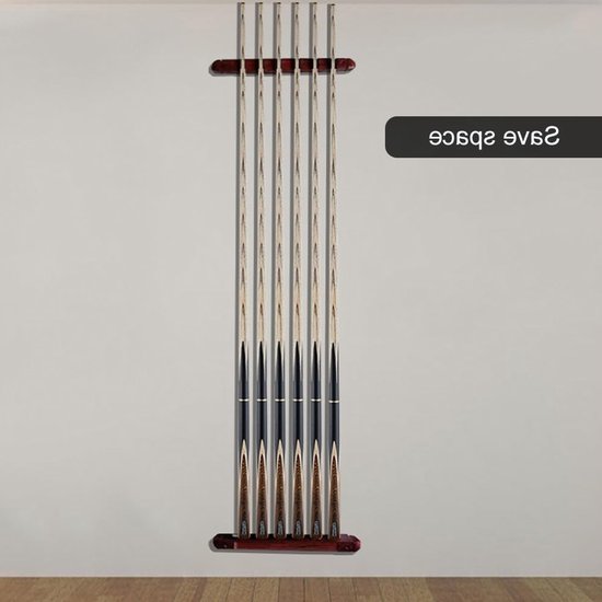 SnelShoppen - Billiard Wandbeugel, Pool Cue Wandhouder, Billiard Queue-Rack, Pool Queue-Rack, Billiard Accessoires voor Scholen, Huizen en Vereniginge van Snelshoppen — afbeelding 5