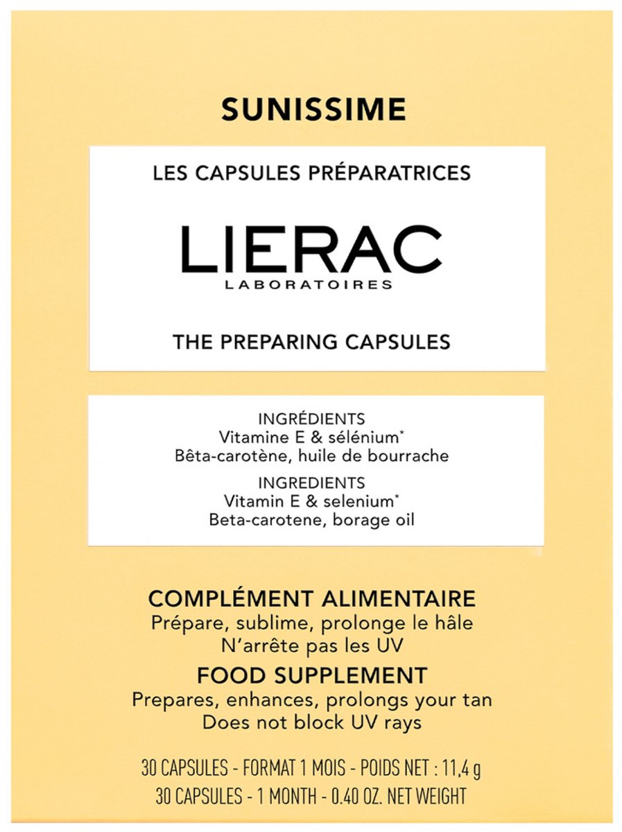 Lierac Sunissime Voorbereidende Capsules 30 Capsules