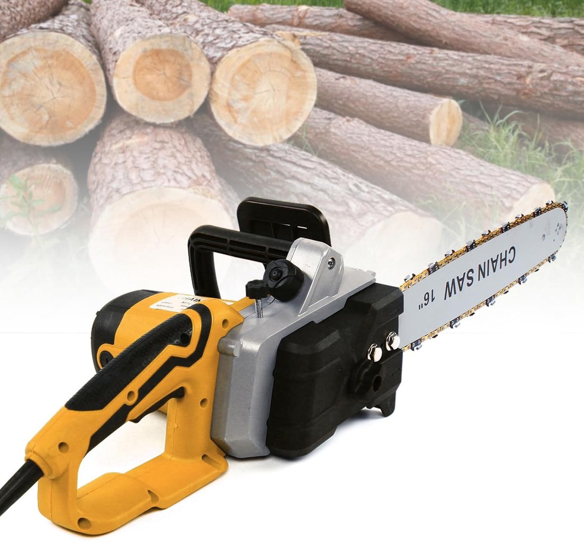 Elektrische Kettingzaag - Houtzaag Machine - Takken Snoeien - Automatische Brandstofinjectie - 35 cm Zaagmaat - Blauw