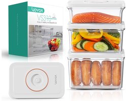 VOYOR Vacuum containers 3 sizes reusable vacuum cans wear-resistant vacuum box for preserving and storing food vacuum - ShopVlot