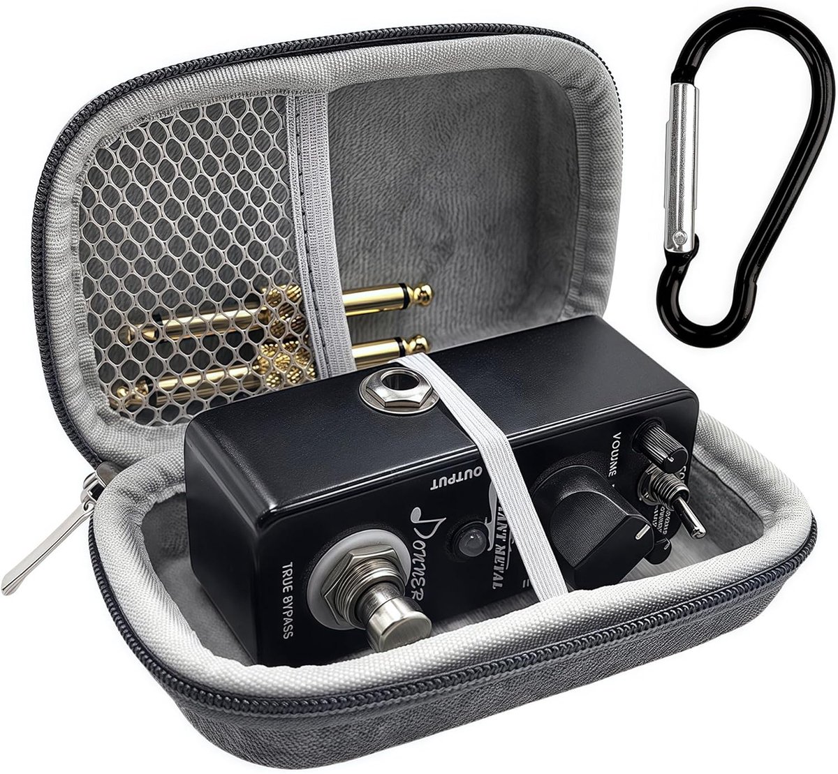 SnelShoppen - Hard EVA Opbergtas Geschikt voor Gitaar Modulation Pedalen - Schokbestendige Effectpedalencase - Grijs - Ideaal voor Muzikanten en Trans