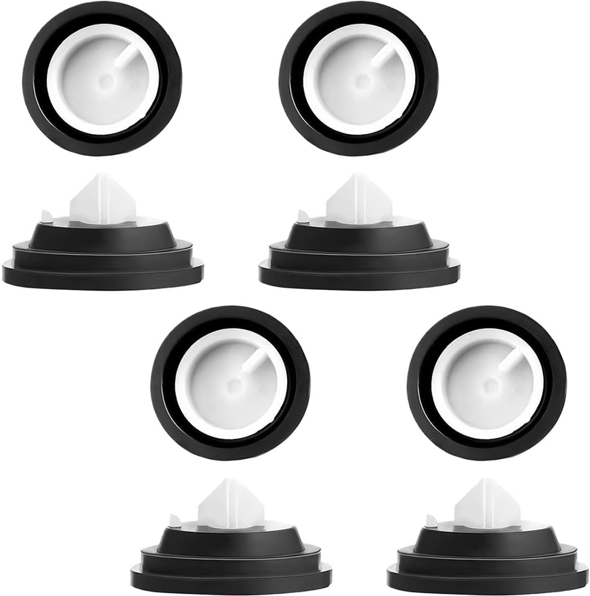 4 pieces diaphragms for float valve cassette, rubber and plastic seals, toilet drain seal, float valves, easy repair - ShopVlot