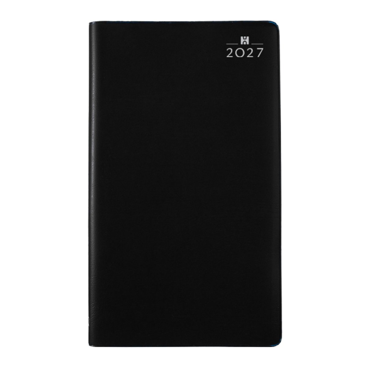 Castelli - Zakagenda H36 Latina 2027 - 2-weeksoverzicht - 8.9x15.3cm - Nederlandstalig - Made in Italy - flexibel omslag zwart