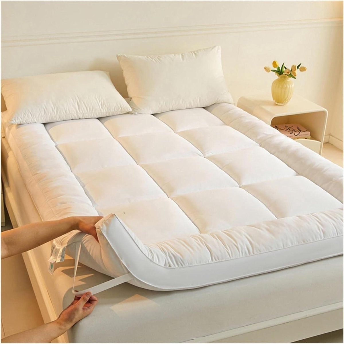 Japanse Futon Matras - Vloerbed Oprolbaar - Comfortabel Slapen - Ademend en Zacht - 120x200cm - One Color