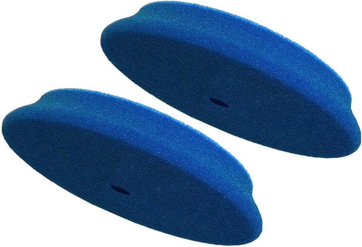 Polijstpads Set - Schuursponsjes Blauw - Auto Polijsten - Hoge Schuurkracht - 130-150mm - Blauw