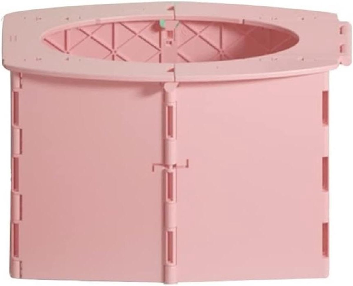 Reis Potty Opvouwbaar - Draagbaar Toilet Kinderen - Onderweg Zindelijk Maken - Direct Te Gebruiken - 50 kg - Roze