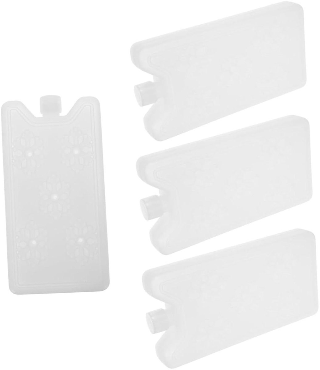 Herbruikbare Vriesblokjes - Koelblokken Lunchbox - Langdurige Koeling - Lekvrij PE Materiaal - 155 x 8 x 24 cm - Wit