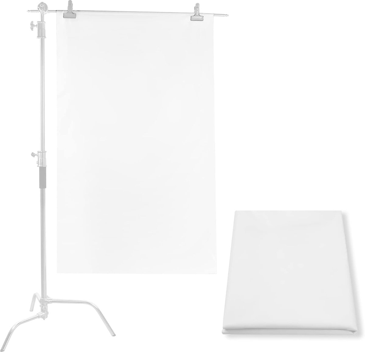 1 x 1,7 m Diffuser, Stof, Nylon, Zijde, Wit, Diffusie | Naadloze Lichtmodificator voor Fotografie, Softbox En Lichttenten