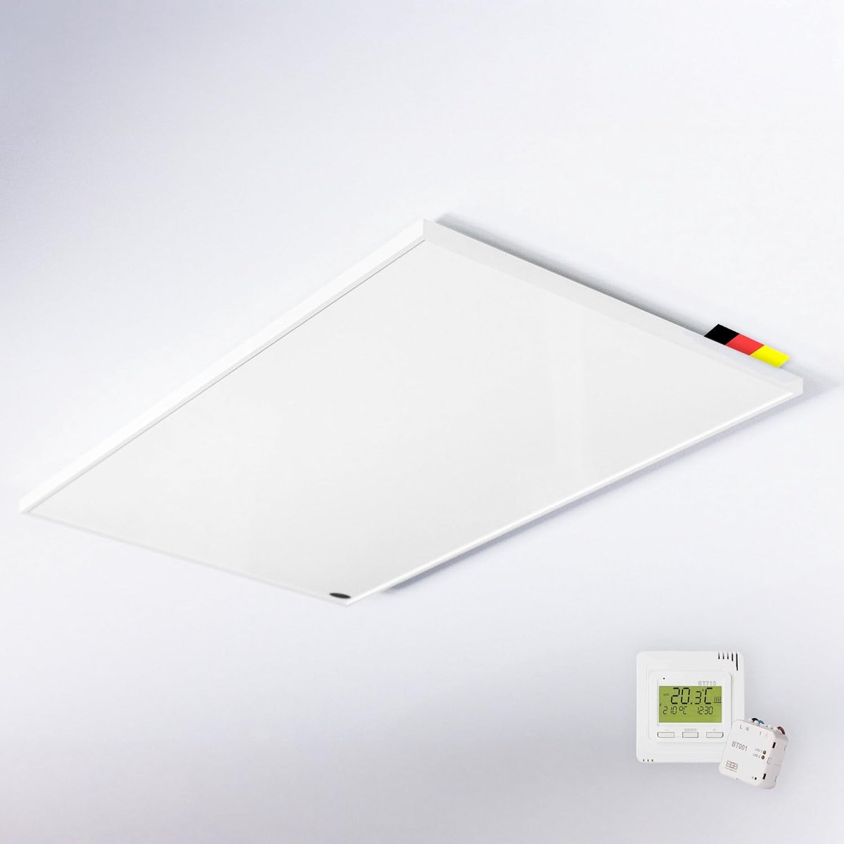 SnelShoppen - Infrarood Heater - 1000 Watt - Plafondmontage - Set met Draadloze Thermostaat - Efficiënte Elektrische Verwarming - Oververhittingsbevei